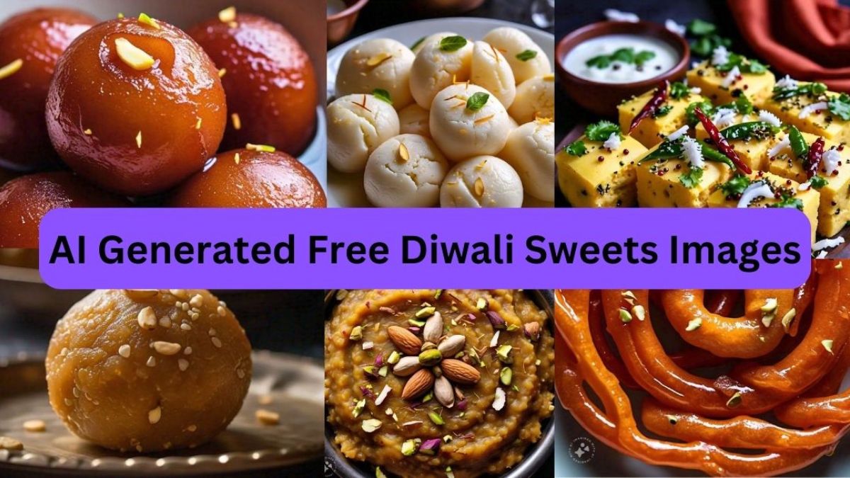 AI Generated Free Diwali Sweets Images